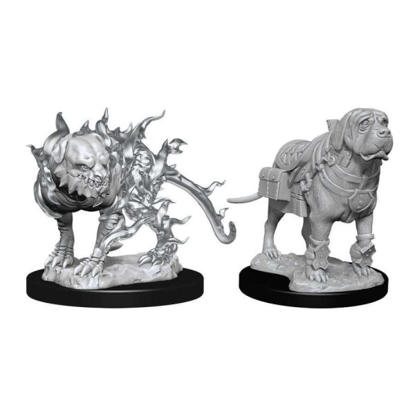 D&D Nolzur s Marvelous Miniatures: Mastif & Shadow Mastif - Unpainted Supply
