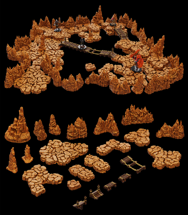 WizKids: Warlock Tiles - Base Set - Caverns Sale