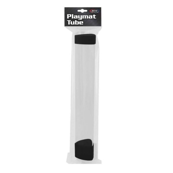 BCW Supplies: Clear Playmat Tube with Dice Cap - Black Online Hot Sale