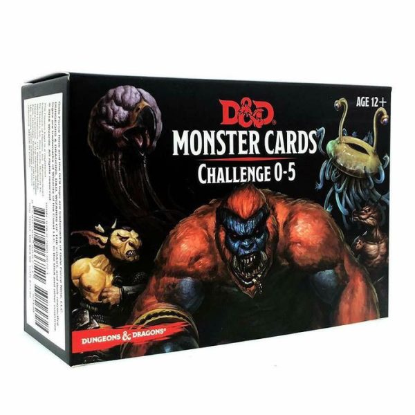D&D Monster Cards - Challenge 0-5 Online Sale