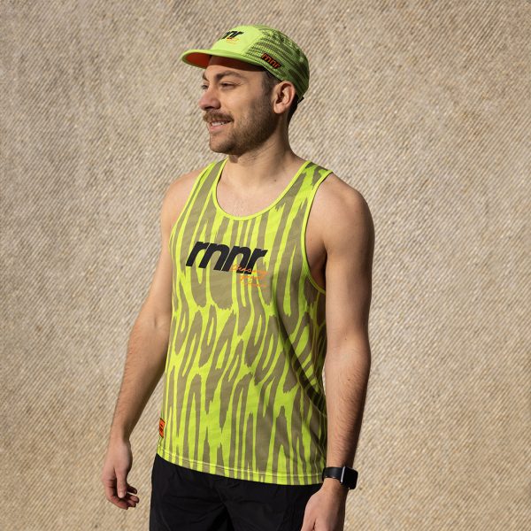 All Out Men s Singlet-Drippy Cheetah Green Discount - Image 3