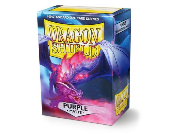 Dragon Shield: Deck Protector Sleeves - Standard Size Matte Purple (100) on Sale