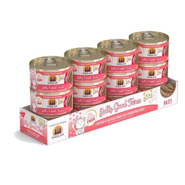 Weruva Classic Cat Pate Jolly Good Fares with Chicken & Salmon Canned Cat Food Online Sale - Image 5