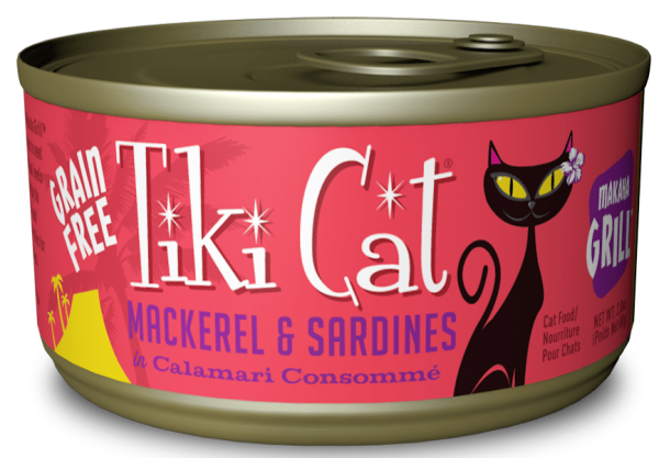 Tiki Cat Makaha Grill Grain Free Mackrel And Sardine In Calamari Consomme Canned Cat Food on Sale