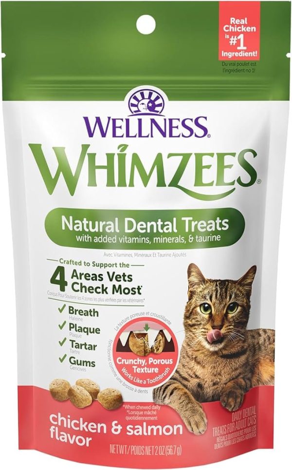 WHIMZEES Chicken and Salmon Cat Dental Treats For Sale