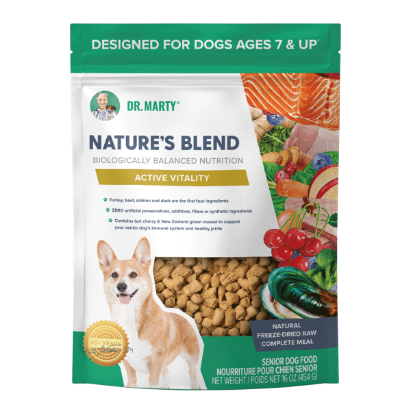 DR. MARTY Nature’s Blend Active Vitality Freeze Dried Raw Senior Dog Food Online