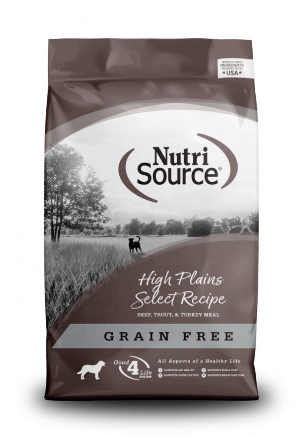 NutriSource Grain Free High Plains Dry Dog Food Cheap