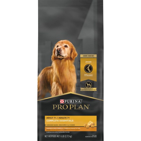 Purina Pro Plan Shredded Blend Chicken & Rice Formula With Probiotics Senior Dry Dog Food on Sale