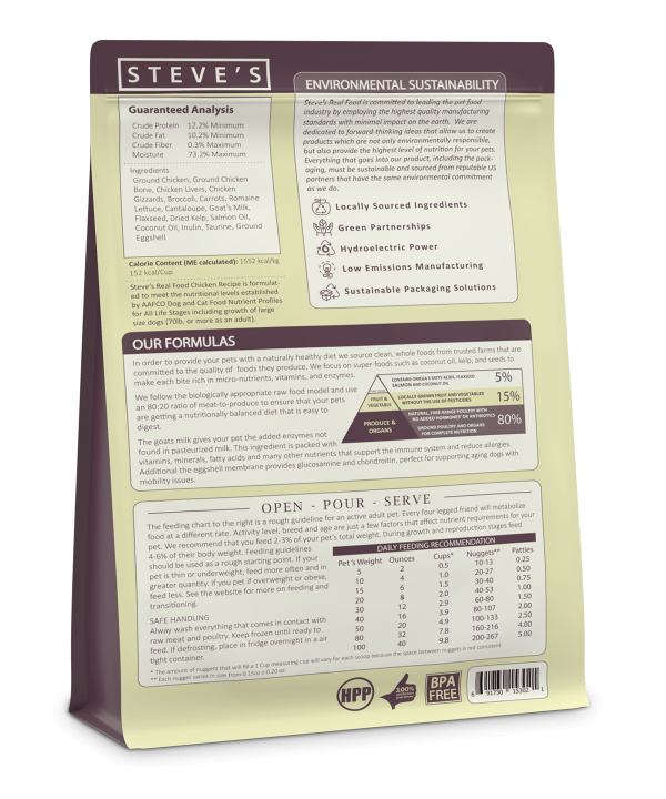 Steve s Real Food Raw Frozen Chicken Diet Food for Dogs & Cats Fashion - Image 3