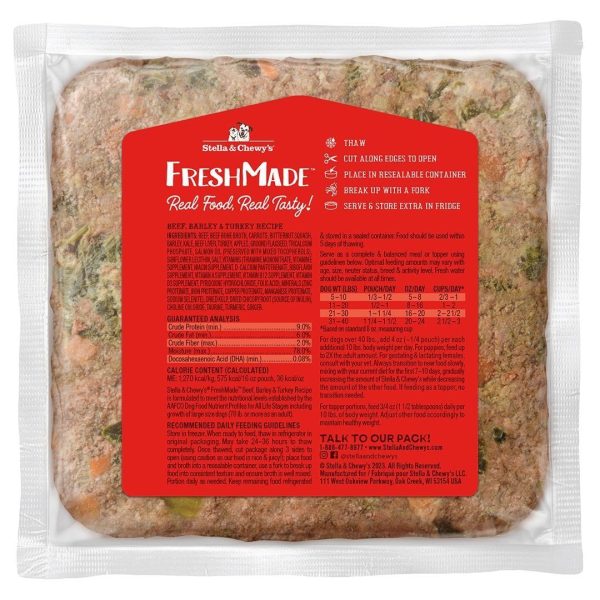 Stella & Chewy s FreshMade Beef, Barley and Turkey Gently Cooked Dog Food For Sale - Image 2