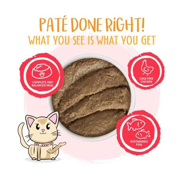 Weruva Classic Cat Pate Jolly Good Fares with Chicken & Salmon Canned Cat Food Online Sale - Image 2