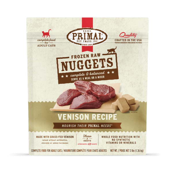 Primal Raw Frozen Venison Formula Nuggets For Cats on Sale