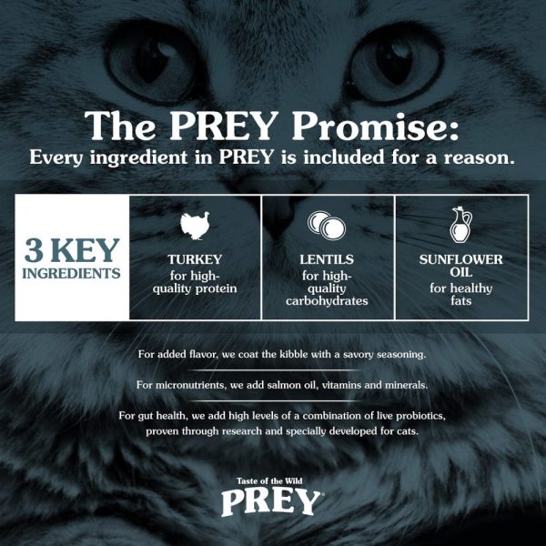 Taste Of The Wild Grain Free Prey Limited Ingredient Turkey Dry Cat Food For Cheap - Image 3