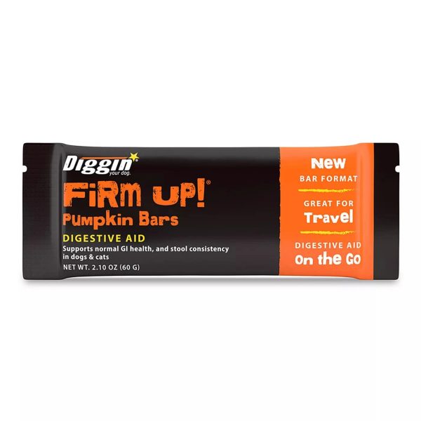 Diggin Your Dog Firm Up! Pumpkin Bars Digestive Aid Stool Consistency for Dogs and Cats For Cheap