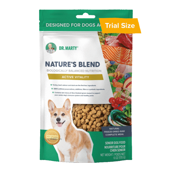 DR. MARTY Nature’s Blend Active Vitality Freeze Dried Raw Senior Dog Food Online - Image 3