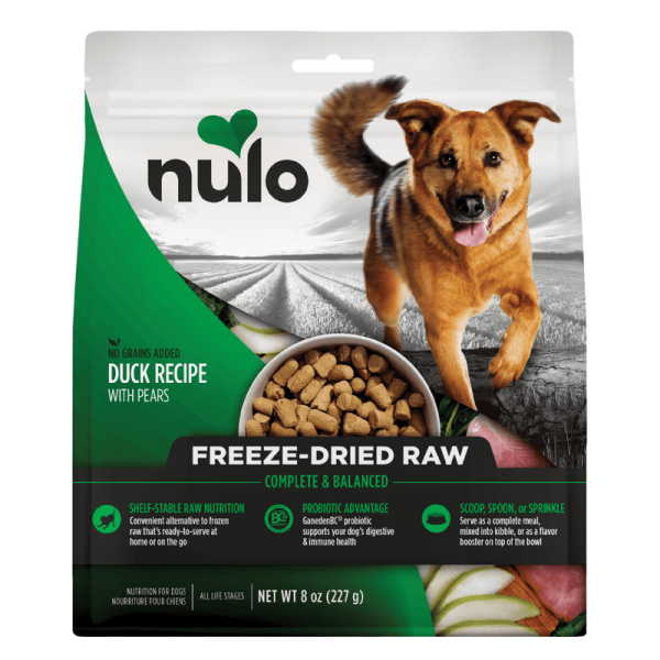 Nulo Freestyle Grain Free Duck Recipe with Pears Freeze-Dried Raw Dog Food Fashion