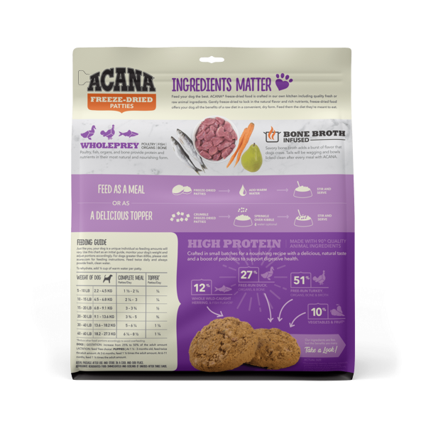 Acana Freeze-Dried Food Duck Recipe Patties for Dogs For Cheap - Image 2