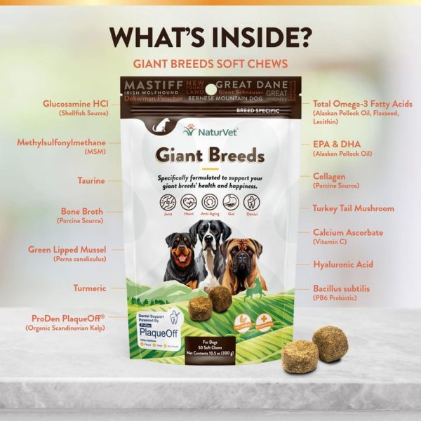 NaturVet Breed Specific Giant Breeds Soft Chews for Dogs For Cheap - Image 2