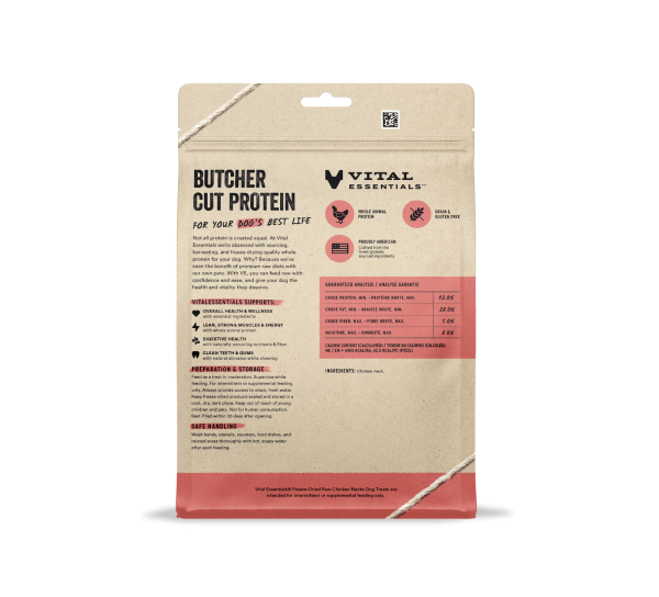 Vital Essentials Freeze-Dried Chicken Necks Dog Treats Online Hot Sale - Image 2