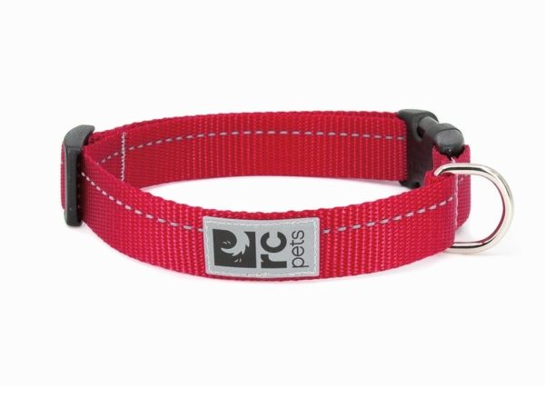 RC Pets Primary Clip Collar - Red for Dogs For Discount