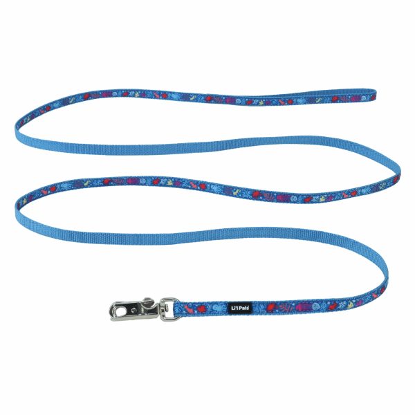 Coastal Pet Products Li l Pals Charming Ribbon Overlay Dog Leash in Li l Sea Creatures Fashion - Image 2