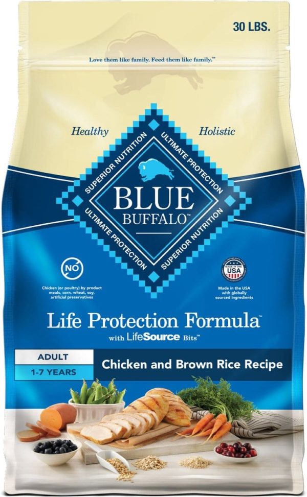 Blue Buffalo Life Protection Natural Chicken & Brown Rice Recipe Adult Dry Dog Food Online Sale - Image 3
