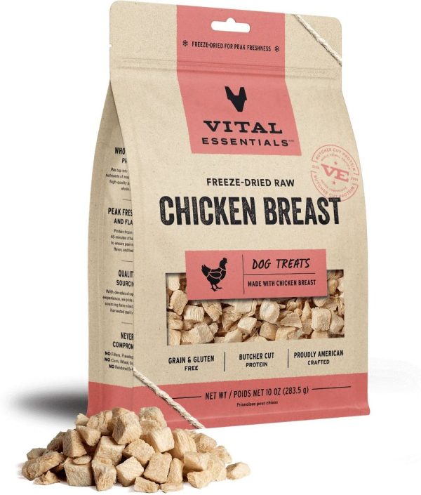 Vital Essentials Freeze-Dried Chicken Breast Dog Treats Online Sale - Image 2