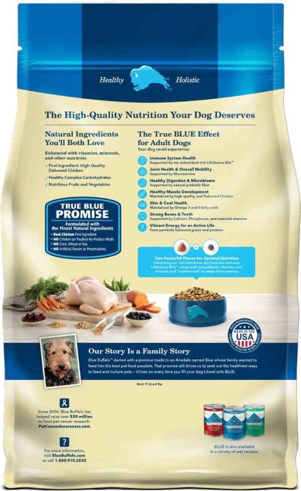 Blue Buffalo Life Protection Natural Chicken & Brown Rice Recipe Adult Dry Dog Food Online Sale - Image 4