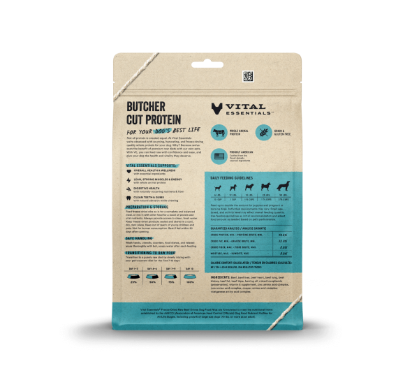 Vital Essentials Beef Entree Nibs Freeze-Dried Raw Dog Food For Discount - Image 2