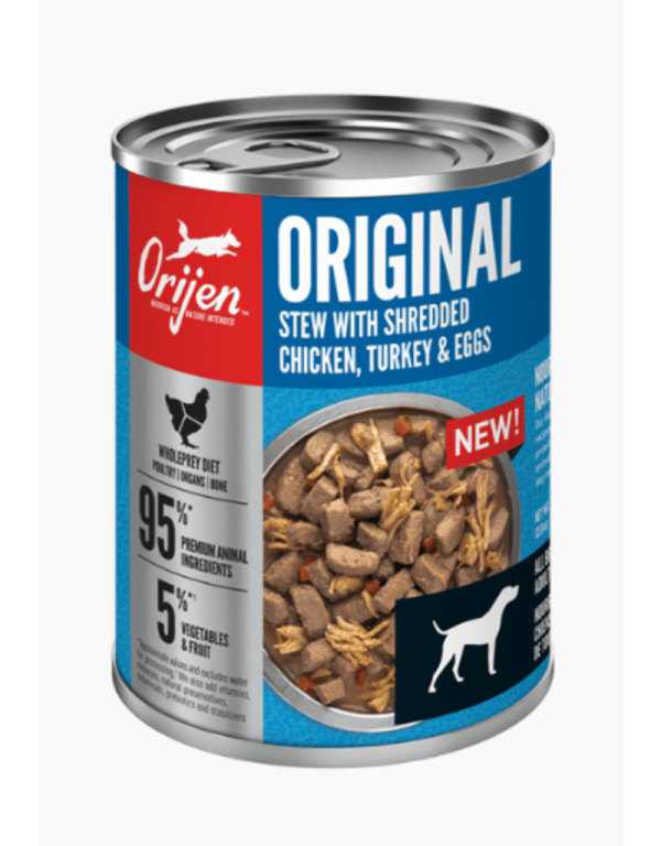 Orijen Original Shredded Chicken Turkey & Eggs Canned Dog Food Online Sale
