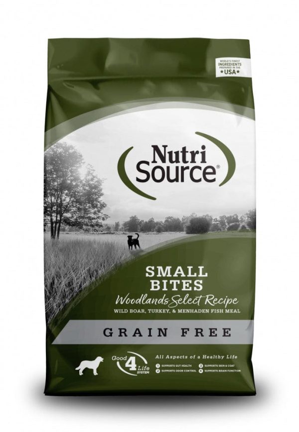NutriSource Grain-Free Woodlands Select Small Bites Dry Dog Food Hot on Sale