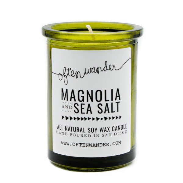 Often Wander Apothec Candle - Magnolia and Sea Salt For Cheap