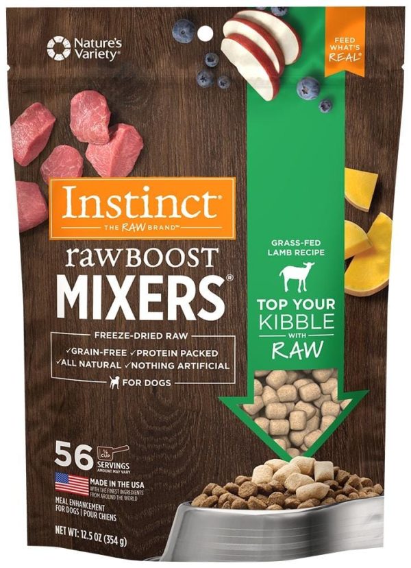 Instinct Raw Boost Grain Free Lamb Formula Freeze Dried Boost Mixers Dog Food Topper Cheap