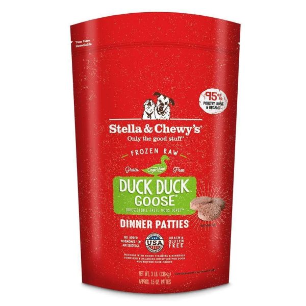 Stella & Chewy s Raw Frozen Duck Duck Goose Dinner Patties for Dogs Sale