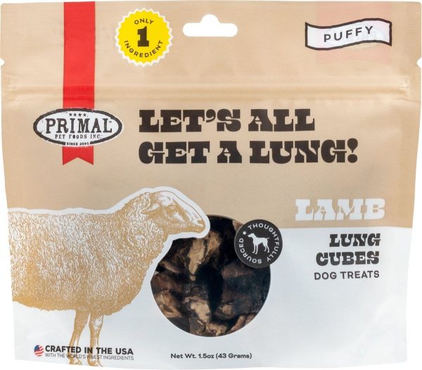 Primal Let s All Get A Lung Lamb Recipe Treats for Dogs Supply