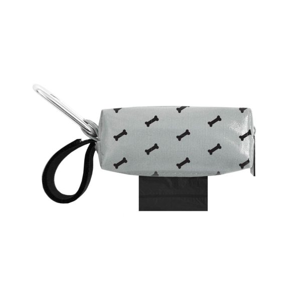 Doggie Walk Bags Gray Bones Duffel Dog Poop Bag Holder For Discount