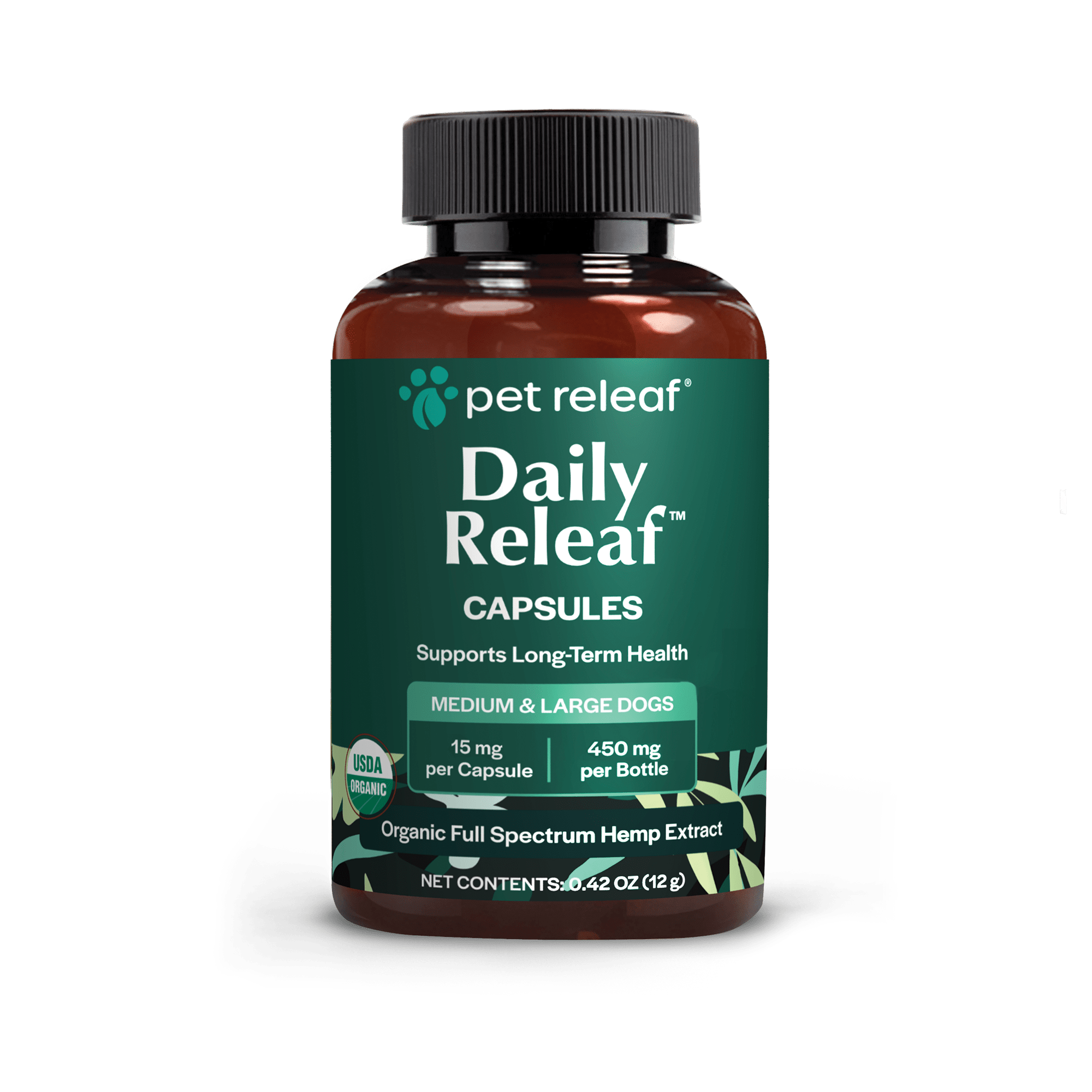 Pet Releaf Daily Releaf 450mg Capsules for Medium & Large Dogs Online now