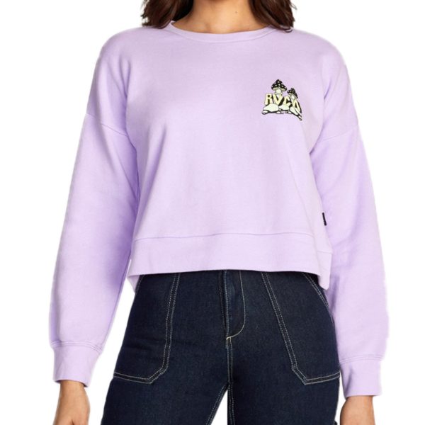 RVCA MYCELIUM FLEECE - LAV on Sale