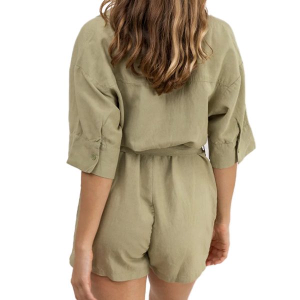 RHYTHM VACAY ROMPER - OLIVE For Cheap - Image 2