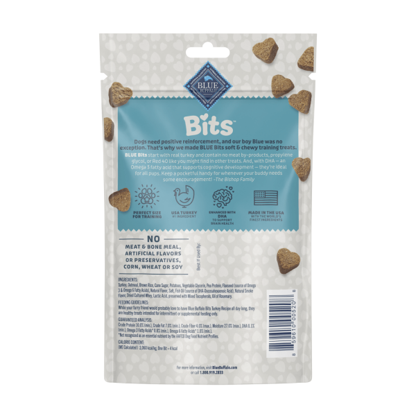 Blue Buffalo Bits Tempting Turkey Recipe Soft-Moist Training Dog Treats Discount - Image 2