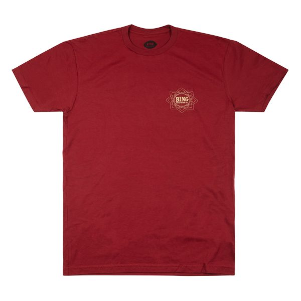 MANDALA II Premium S S T-Shirt - Cardinal Red For Discount - Image 2
