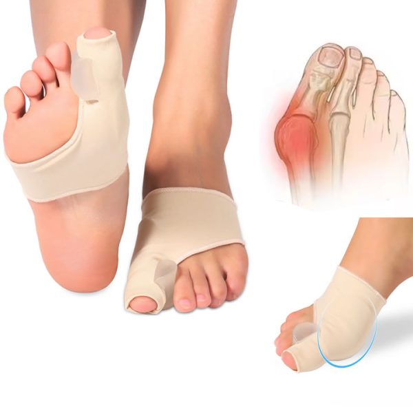Ergonomic Pain Relief Toe Straightener Foot Bunion Corrector Orthopedic Hallux Valgus Relief Splint Gel Bunion Pads Sleeves Brace for Toe Spacer Online now