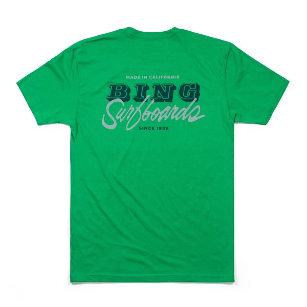 VAN SCRIPT PREMIUM TEE KELLY GREEN For Discount