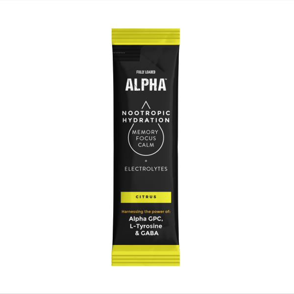 Citrus ALPHA Nootropic Hydration Drink Stick Packs Cheap - Image 2