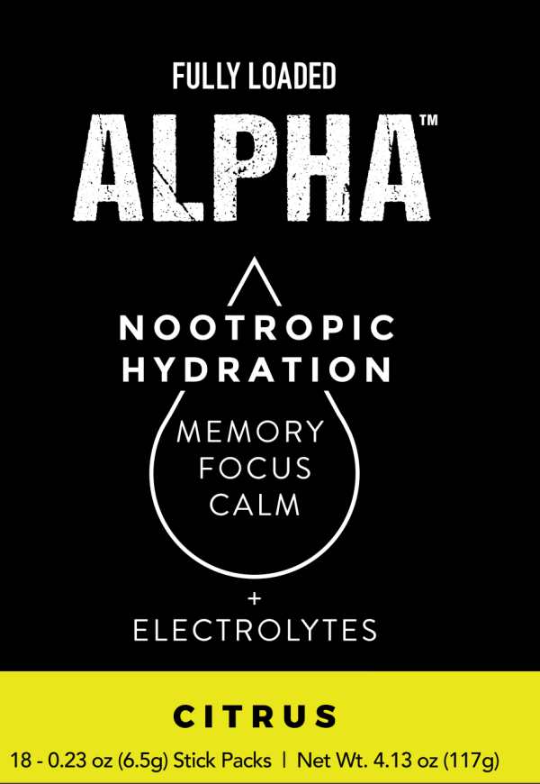 Citrus ALPHA Nootropic Hydration Drink Stick Packs Cheap - Image 5