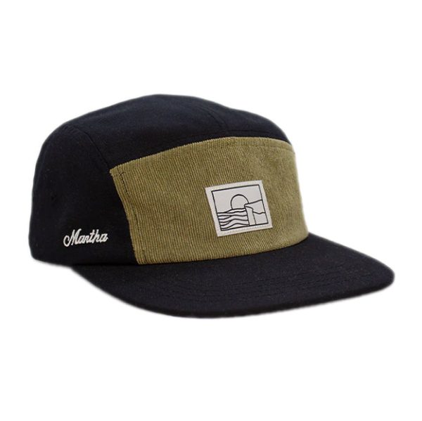 MARTHA ACADIA 5 PANEL HAT - BLACK on Sale
