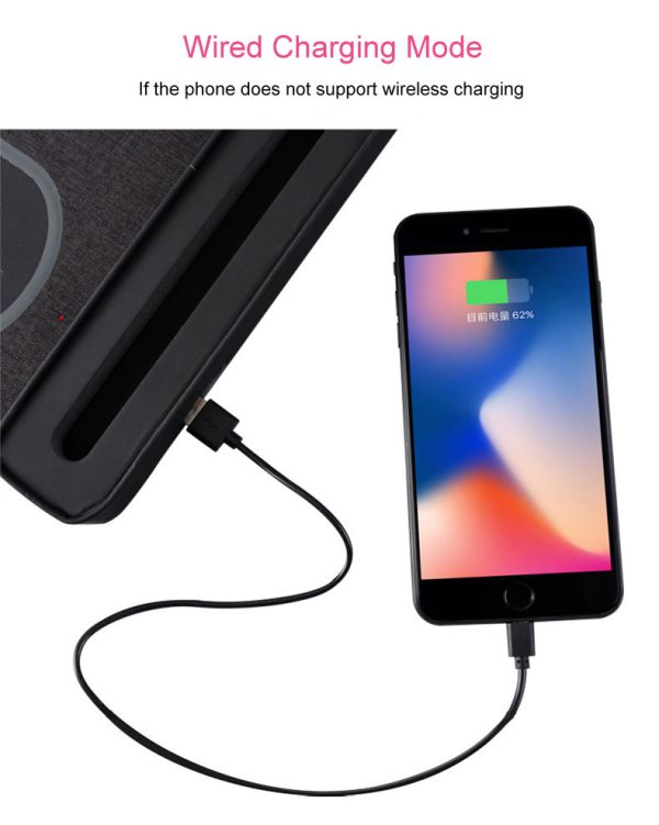 Wireless Charger Mouse Pad with Pen Holder and Moible Phone Holder Sale - Image 5