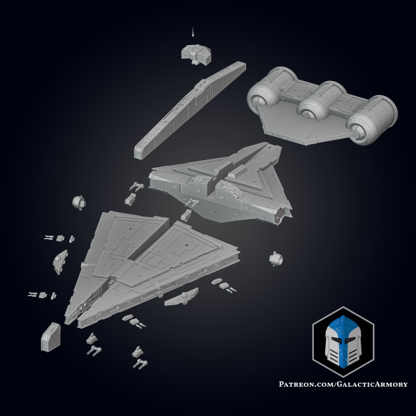 Clone Wars Arquitens Ship - 3D Print Files Online - Image 3
