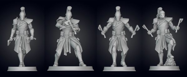 Medieval Captain Rex Figurine - BUNDLE - 3D Print Files For Cheap