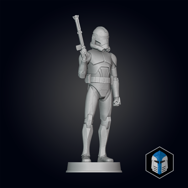 Animated Clone Trooper Grunt Figurine - Pose 3 - 3D Print Files Cheap - Image 3
